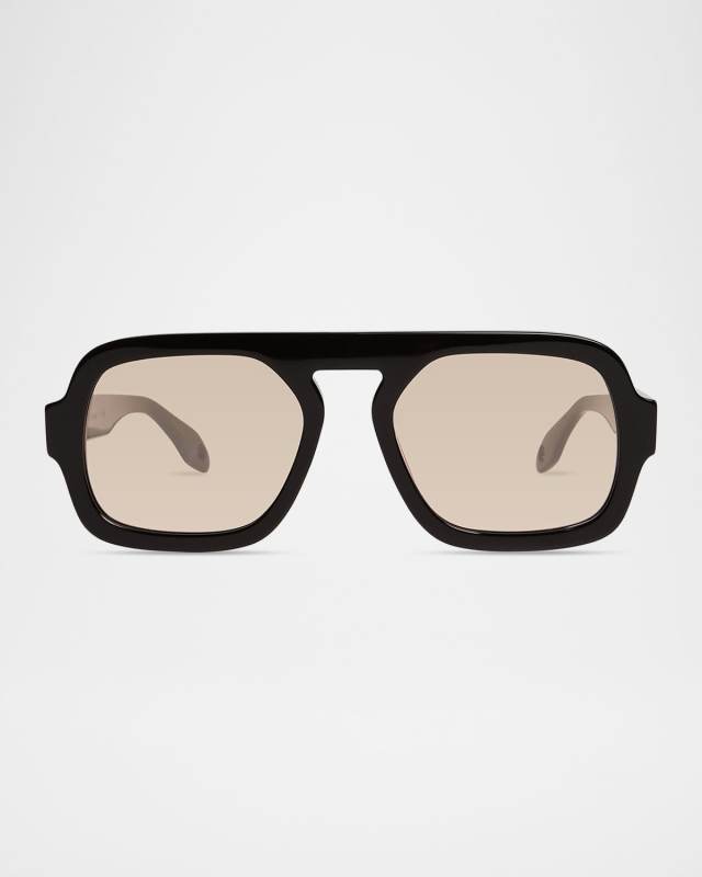 Jane Acetate Aviator Sunglasses